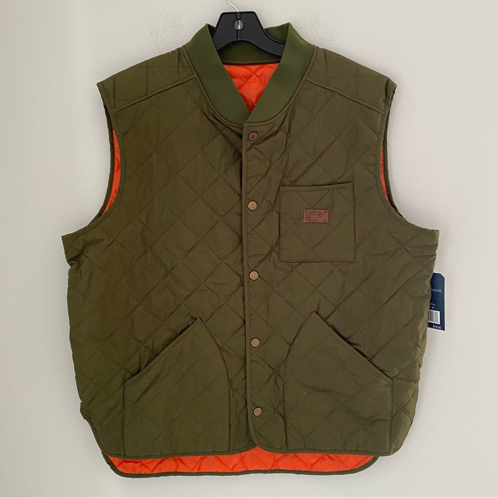 Rocawear Men's Crown Heights-Reversible Cotton Twill/Poly Cire Vest size XL